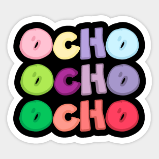 OCHO x3 Full Color Sticker